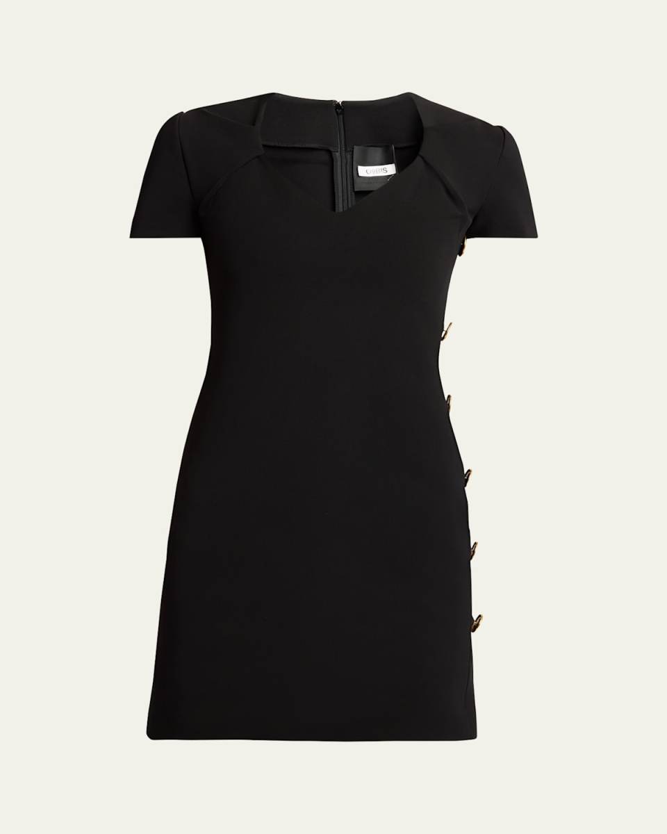 Side Button Mini Dress